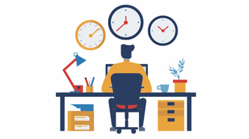 Remote designer working in a different time zone