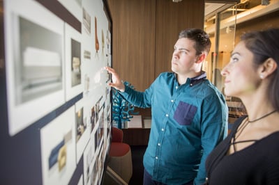 Designers at Environments At Work use Bluescape